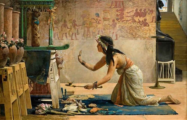 John Weguelin, “The Obsequies of an Egyptian Cat,” (1886)